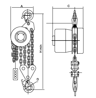 爬架電動葫蘆結(jié)構(gòu)圖